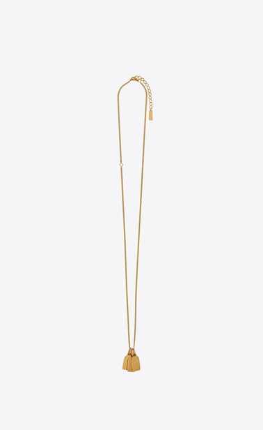 ANIMALIER pendentif triple plaquette en métal